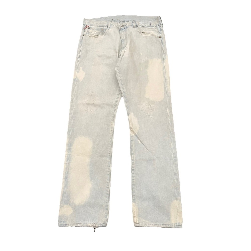 Ralph Lauren Denim & Supply‎ Light Acid Wash Distressed Jeans 34x32